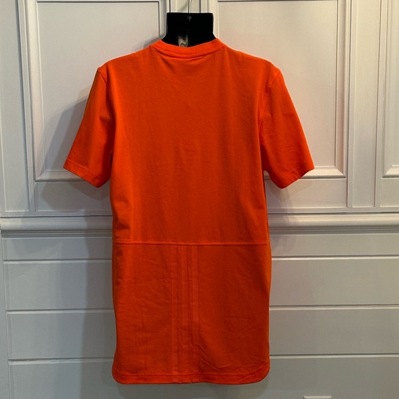 Adidas Men's Original SPORT TEE Long Back Sz Large Orange - Picture 16 of 16